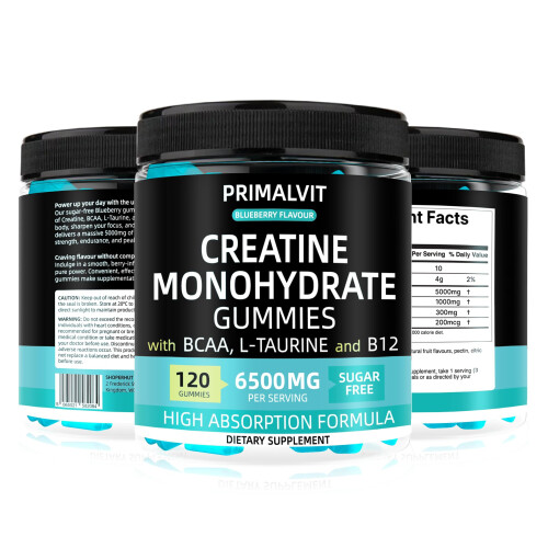 120 Creatine Gummies 6500mg Sugar-Free Complex – 40-Day Supply – Pr... 2
