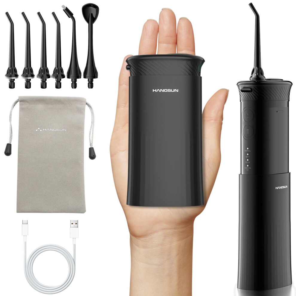 Hangsun Mini Travel Water Flosser, Portable Cordless Oral Irrigator...
