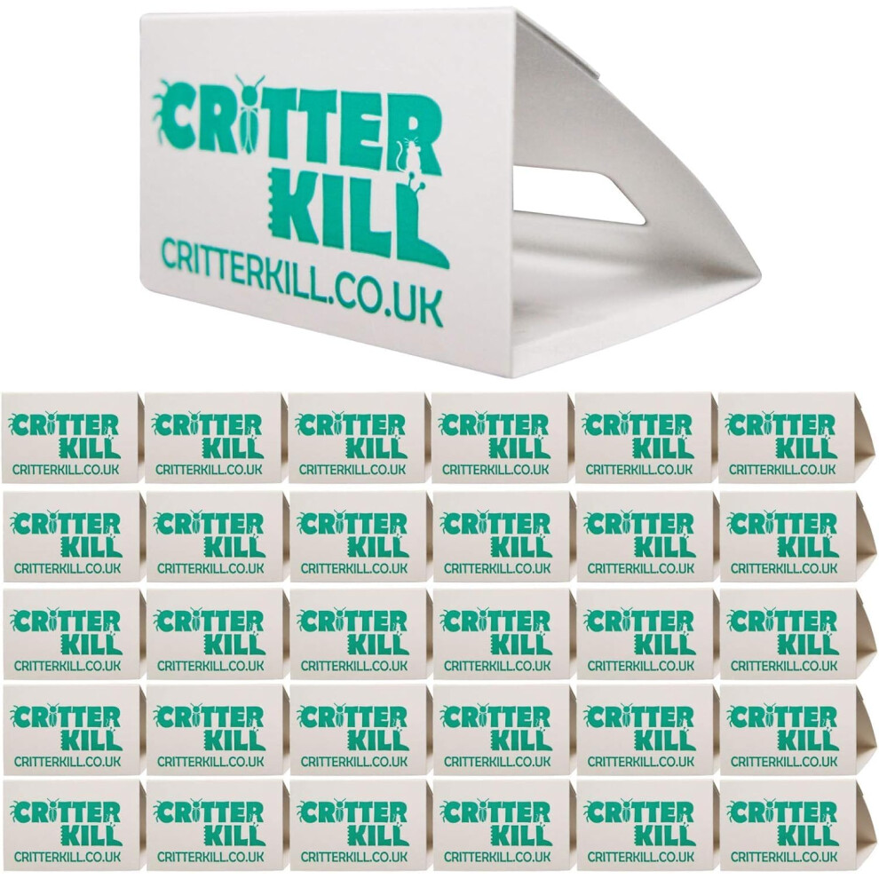 Critterkill Spider Trap 30 Pack Spiders And Crawling Insect Killer Traps Child And Pet Safe Eco Friendly