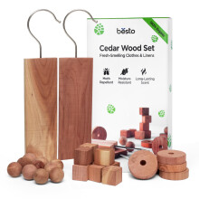 Cedarwood Moth Repellent for Wardrobes 28 Pcs 100 Natural Cedar Wood Discs Cedar Wood Rings Cedar Moth Balls for Storage Box Drawers Wardrobe Storag