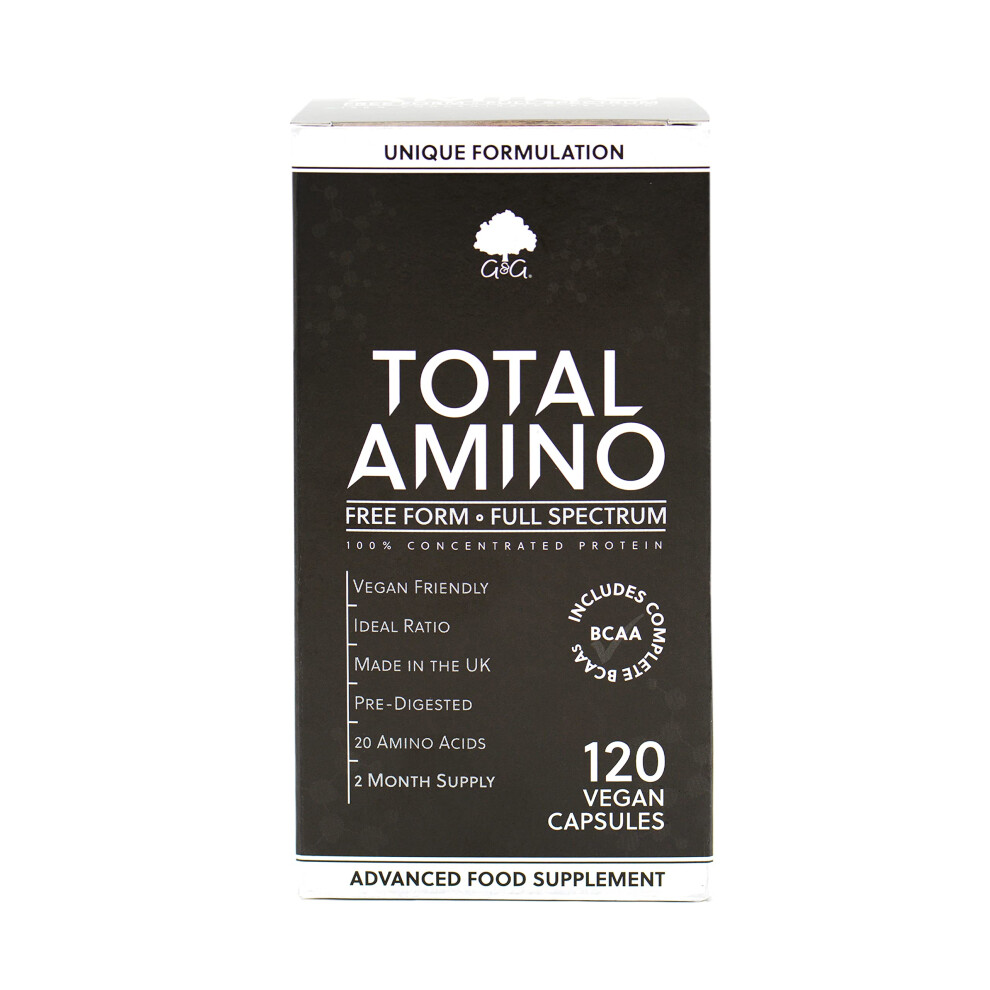 G&G Vitamins Total Amino - Full Spectrum - All 20 Amino Acids - Eaa, Bcaa - Free...