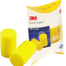 3M Ear Plugs, 50 Pairs Individually Boxed, Yellow, SNR = 28dB - Foa...