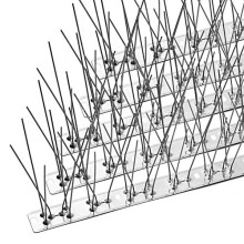 OFFO Bird Spikes with Stainless Steel Base Durable Bird Repellent Spikes Arrow Pigeon Spikes Fence Kit for Deterring Small Bird Crows and Woodpeckers