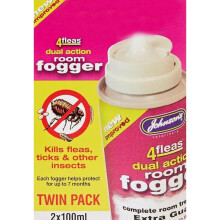 Johnsons Vet 4 Fleas Room Fogger Spray Twin Pack 100 ml 2 count Pack of 1