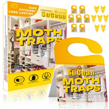 SuCean Moth Traps 7 Moth Traps for Common Clothes Carpet Treatment Catch moth repellent for Wardrobes 7 Fly Traps