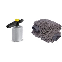 Kärcher 26431470 FJ6 Foam Jet Nozzle with 06 L Capacity Foamer for Pressure Washer Accessory Amazon Basics Deluxe Microfiber Car Wash Mitt 2 Pack