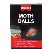 Rentokil RKLPSM97 Moth Balls Pack of 20 Clear 103x145x43 cm