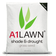 A1 Lawn Shade Drought Tolerant Grass Seed 20kg 560m2 Perfect for Shaded Areas Under Trees Fast Growing Hard Wearing Child Pet Friendly UK Harves
