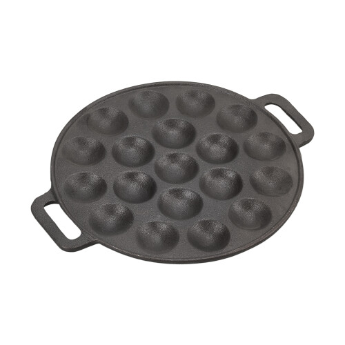 Living And Home Non-stick 19-hole Cast Iron Aebleskiver Pan 1