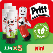 Pritt Glue Stick Safe ChildFriendly Craft Glue for Arts Crafts Activities StrongHold adhesive for School Office Supplies 5x11g Pritt Stick – T