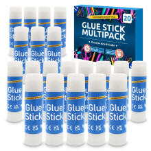 SOL 20pk Glue Sticks Multipack All Purpose Gluesticks for School  Office Strong Stick Glue Perfect for Crafting  Scrapbooking Gluestick Mess Free