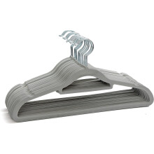 Non Slip Velvet Hangers  Heavy Duty Grey Felt Coat Hangers 360 Degree Swivel Hooks Premium Space Saving Design Grey 150 – This product is designe