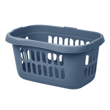 High Grade Plastic Large 60L Hipster Laundry Basket Hamper Clothes Washing Bedding Linen Storage Basket Midnight Navy – This product is designed