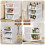 TidyIsles  Foldable Closet Organizer 4 Pack Stackable Storage Boxes Plastic Storage Baskets Drawers for Bedroom Kitchen and Bathroom Organization 7