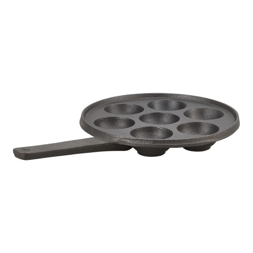 Living And Home Non-stick 7-hole Cast Iron Aebleskiver Pan 1