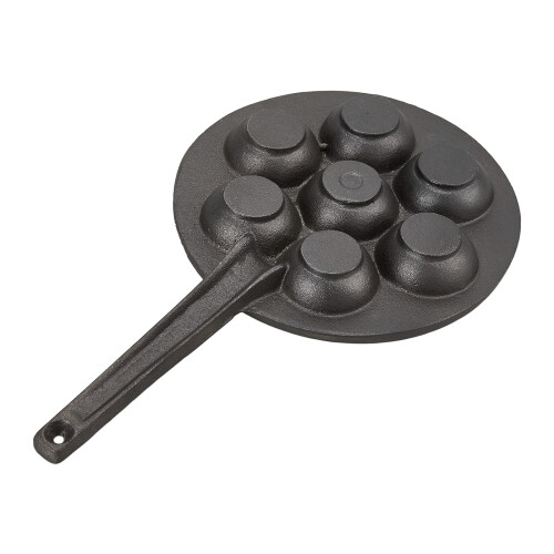 Living And Home Non-stick 7-hole Cast Iron Aebleskiver Pan 2