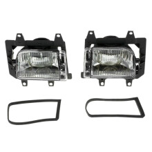 Pair of Left & Right Front Fog Light Transparent Plastic Lens Kit for BMW E30 3-Series 1985-1993
