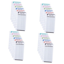 Budget Cards with Six Holes Refill Set for Budget Planner, Expense Tracking, Colored Cards for Money Management