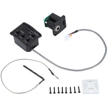 Ukulele Uke Piezo Pickup Preamp with 3-Band EQ Equalizer and LCD Tuner System for Acoustic Instruments