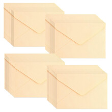 C6 Ribbed Envelopes Pack of 40, Beige DIY Blank Envelopes for Greeting Cards, Invitations, Birthday Cards
