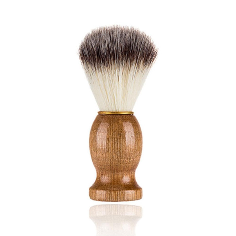 Shaving Brush and Bowl Set for Men, Solid Wood Handle 2-in-1 Shaving Brush Set with Shaving Bowl and Brush