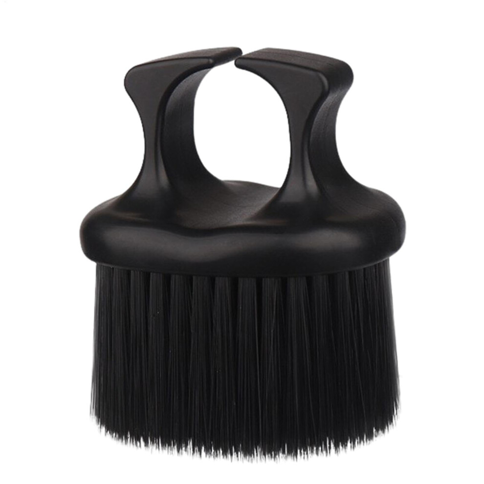 Shaving Brush and Beard Grooming Tool with Finger Ring Grip, Ergonomic Design, Moustache Trimming Comb, Hairdresser Use