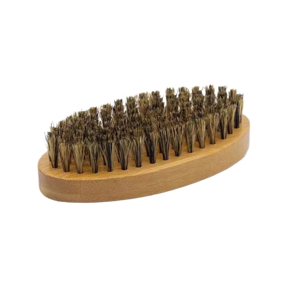 Shaving Brush Set for Men with Boar Bristles, Portable Beard Brush, Comb, and Scissors for Grooming and Styling