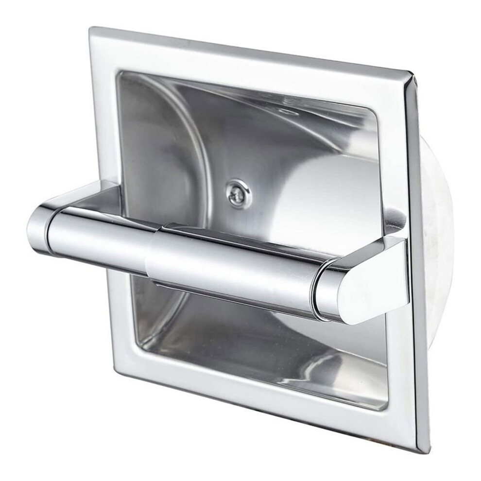Stainless Steel Toilet Paper Dispenser for Bathroom Organization, Durable Design, Silver Finish, Daily Use-image-OPC-PK6SDBB-NEW