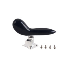 Bassoon Hand Holder Seat Post Black Bakelite Construction for Woodwind Instruments, Ergonomic Design, Durable and Stylish