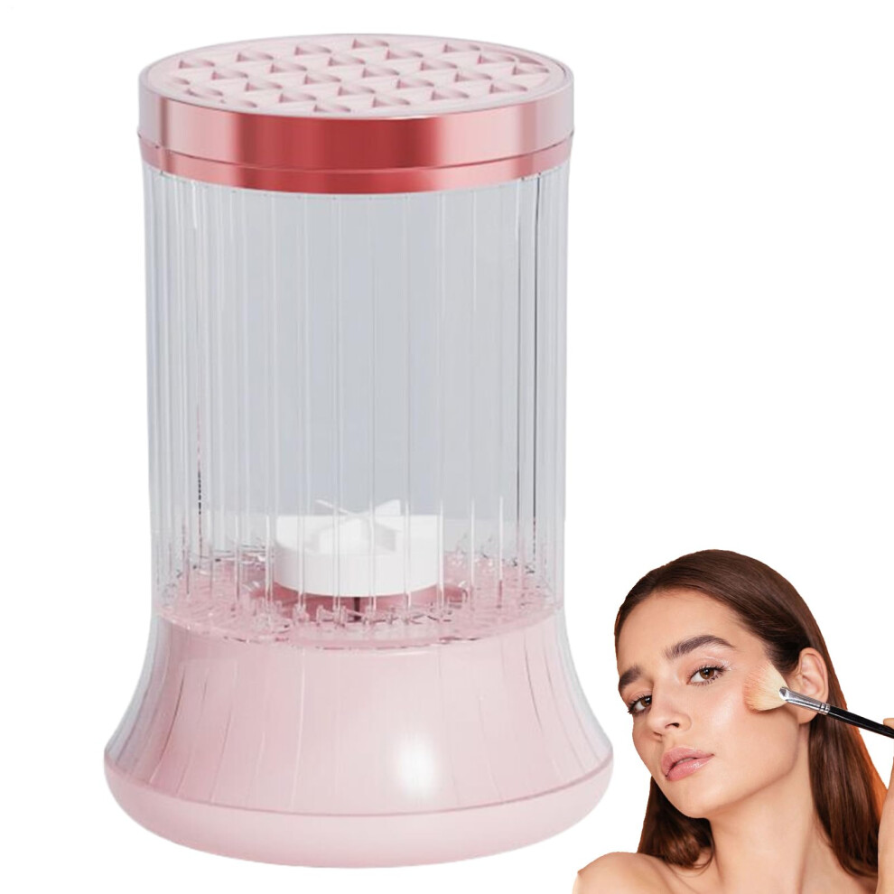 Automatic Rotating Brush Cleaner for Makeup Brushes, Rechargeable Drying Tool, Multifunctional Cleaning Device for Cosmetics