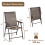 Patio Folding Chairs 4-Pack Portable Dining Chairs Outdoor 2