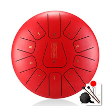 Tongue Drum for Children 12 Inch 11 Tone Steel Drum for Beginners Meditation Yoga Sound Healing Gift