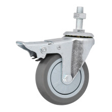 Hängehubräder PVC, langlebig, 3 Zoll, robuste Stem-Rollen mit Bremsen für Regale