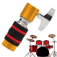 Jazz Drum Clutch for Hi-Hat Stands, Adjustable Rust-Proof Accessory for Beginners and Jazz Musicians, Yellow