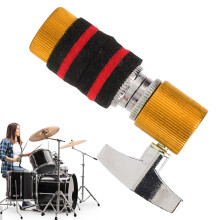 Hi Hat Stand Clutch, Metal Jazz Drum Clutch, Rust-Free Drum Coupling, Yellow Accessory for Beginners and Music Enthusiasts