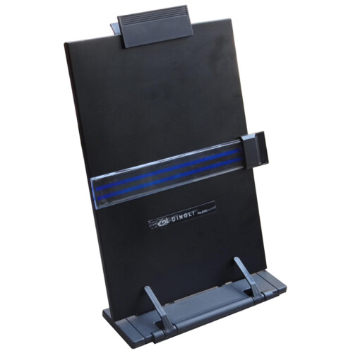 Document Holder 9x12 Inches - Adjustable Plastic Paper Holder with 7 Angles and Reading Aid for Stability