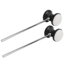 Double Bass Drum Pedal with Mallet, 2-Piece Double Sided Bat, Bass Drum Racket, Percussion Sticks for Drumming