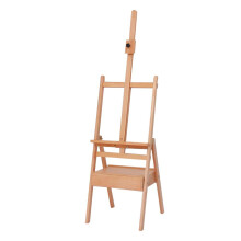 Wooden Drawing Board Easel with Holder, Portable, Collapsible, Sketch Drawer, Oil Painting (Beech Color)