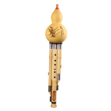 Cucurbit Anfänger Musikinstrument Dreifarbiges Hulusi C Kürbisseiden-Instrument Für Anfänger 3-Farbige Design