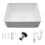 Living And Home Ceramic Countertop Basin with Central Drain Set 3