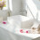 Living And Home Ceramic Countertop Basin with Central Drain Set 2