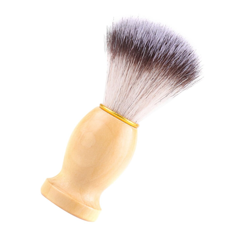 Shaving Brush with Wooden Handle for Men, Beard Brush with Bowl, Easy Clean Grooming Tool, Household Body Care Accessory