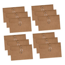 24 Pieces Kraft Paper Envelopes for Letter Paper Retro Document Organizers Durable Versatile Office and Personal Use