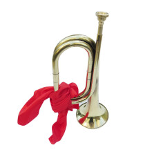 Standard Trumpet Horn Young Pioneers Infantry Trumpet - Brass Military Instrument, Key of Bb, 3-Valve Design