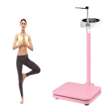 Medical Office Scale, Multifunctional Body Fat Analyzer with LED Touchscreen, 0.1 Kg to 180 Kg Weight Range, Adjustable Height, Multiple Units