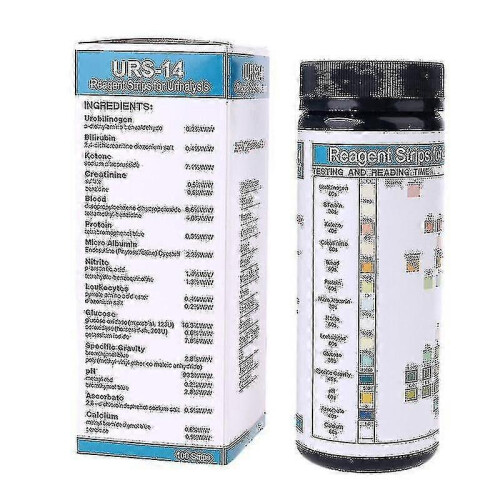 100 Urs-14 Urine Strips, 14 Parameters Urobin, Bilirubin, Ket Bodies, Creatinine
