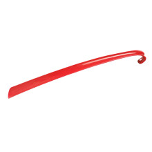 Shoe Horn Long Handle for Seniors 16.7 Inch Red Comfort Grip Shoe Lifter Easy Wear for Men Women Children