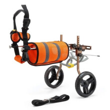 Dog Wheelchair Scooter for Rear Legs, Adjustable Aluminium Alloy for Small Pets with Paralysis, 2-Wheel Support