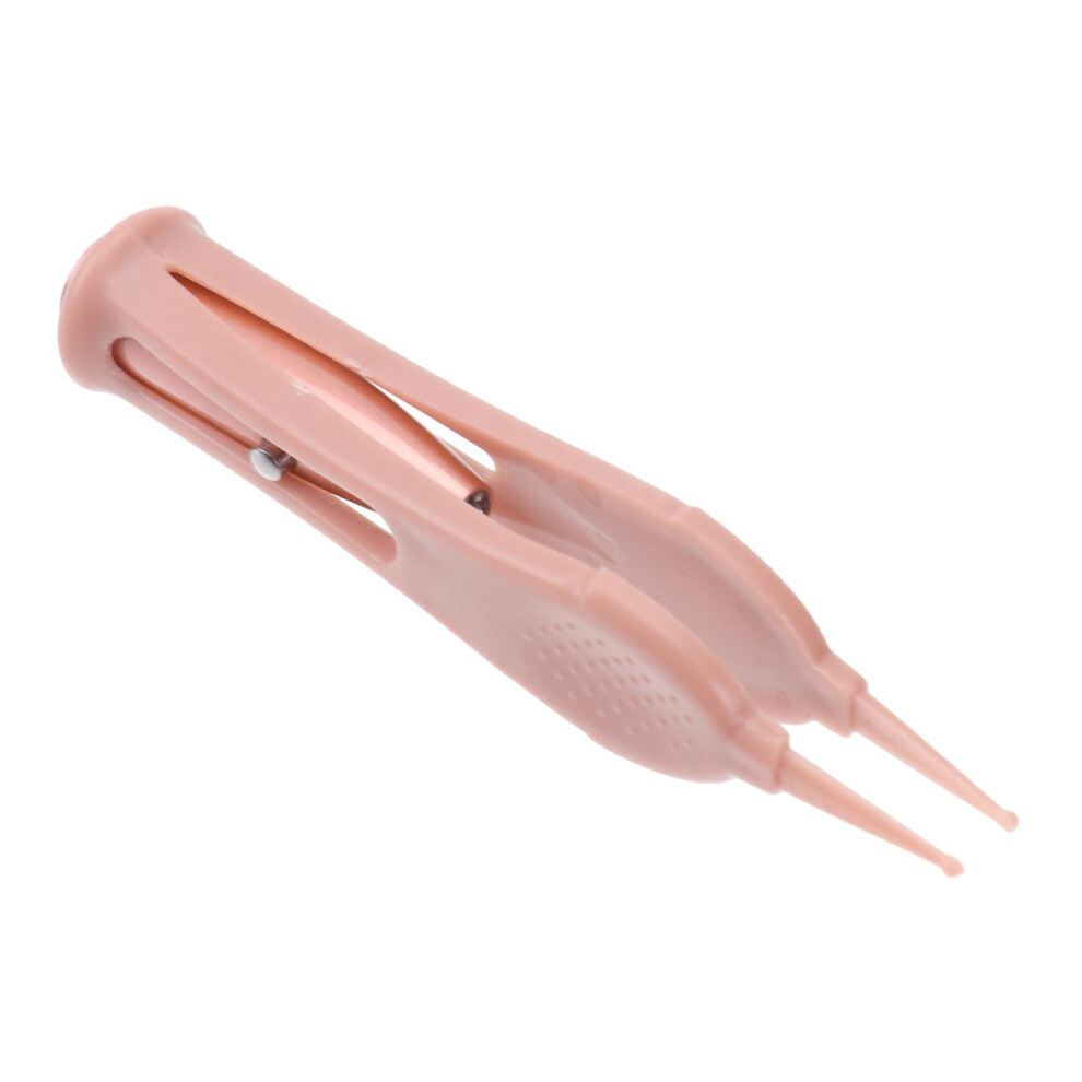 Nose Cleaning Tweezers with LED Light, Non-Slip Design for Gentle Navel Cleaning, Efficient Booger Clip Tool