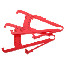 Fat Brake Caliper Skin Tester BMI Calculator for Body Fat Loss Red Plastic Caliper Device Pack of 2 High Precision Measurement